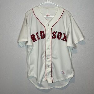 Rawlings Red Sox Vintage Sewn Baseball MLB Jersey Adult size 46